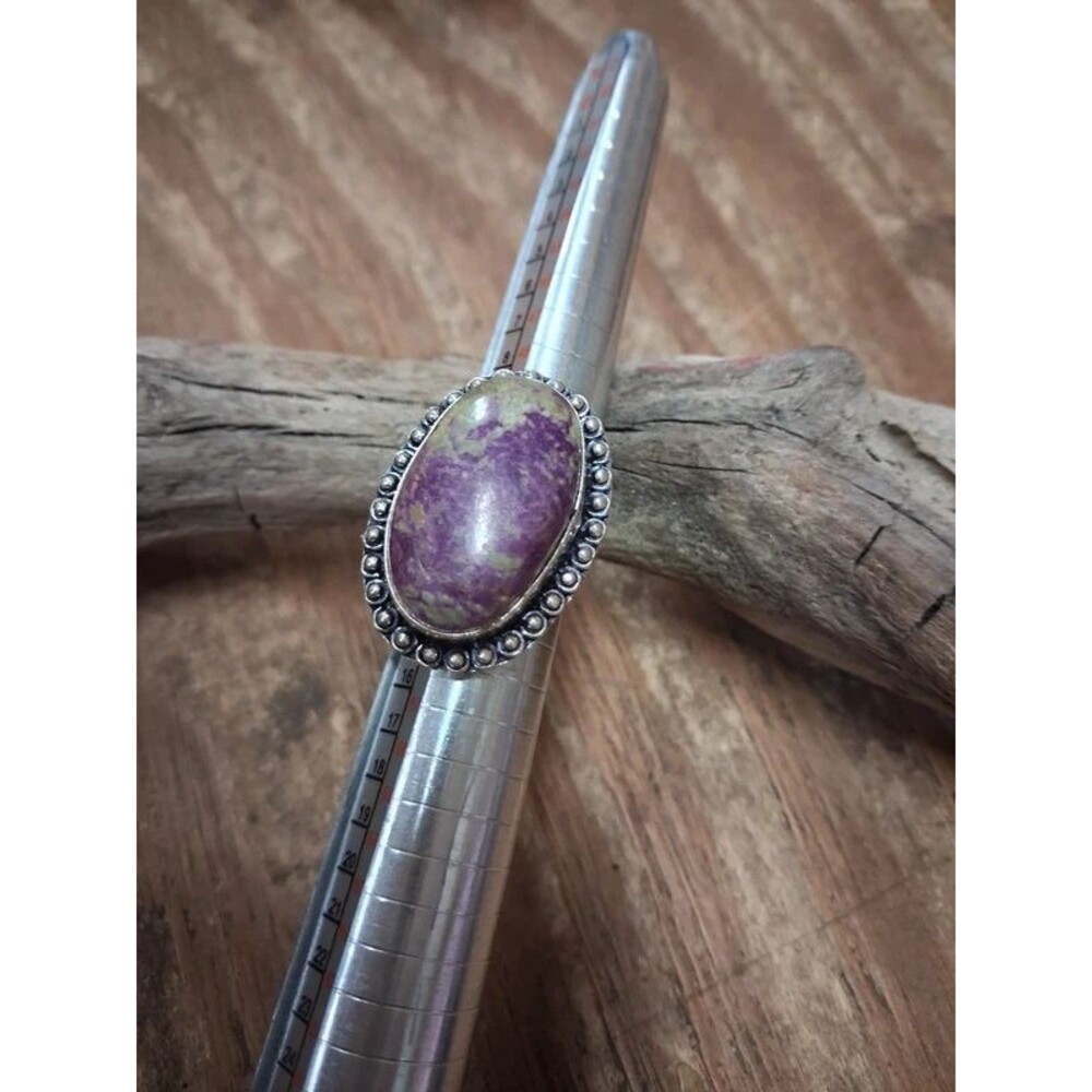 Size 6.5 Atlantisite boho handmade statement ring